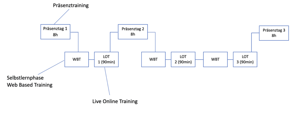 Blended Learning Aufbau